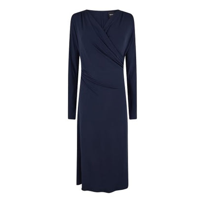 Front - Boss Womens/Ladies Ettita V Neck Long-Sleeved Wrap Dress
