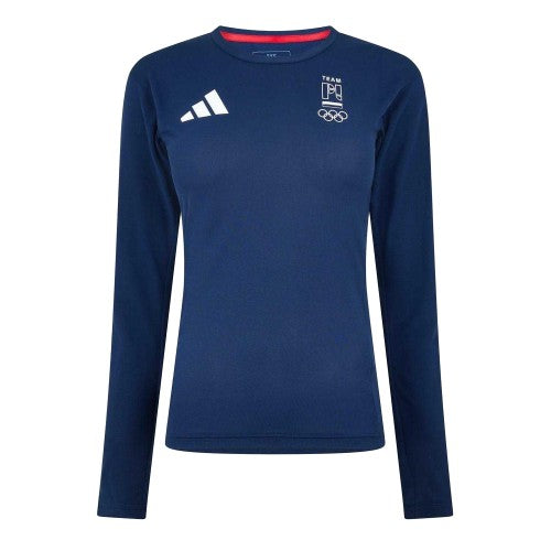 Front - Adidas Womens/Ladies Team PL Olympic Top