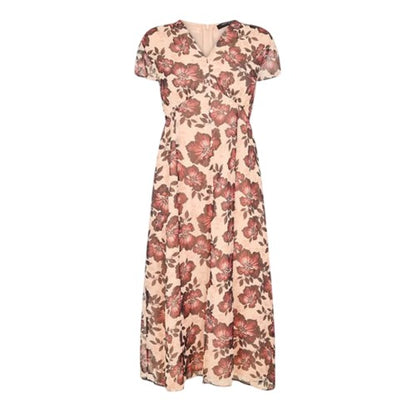 Front - French Connection Womens/Ladies Elyse V Neck Flutter Midi Dress