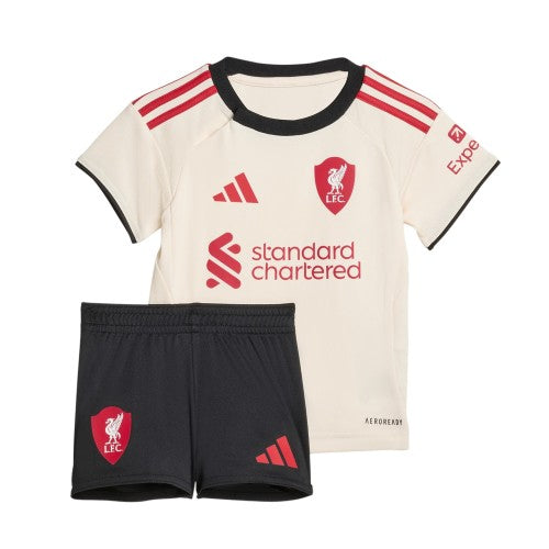 Front - Adidas Baby 2025/2026 Liverpool FC Away Kit Set