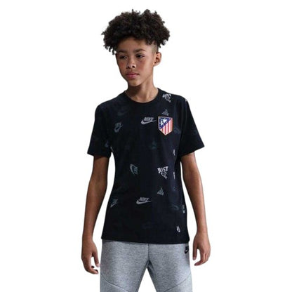 Front - Nike Childrens/Kids Atletico Madrid Crest T-Shirt