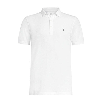 Front - AllSaints Mens Pique Short-Sleeved Polo Shirt