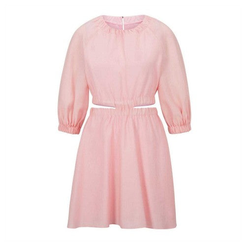 Front - Hugo Womens/Ladies Cut Out Volume Mini Dress