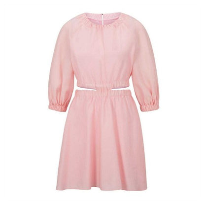 Front - Hugo Womens/Ladies Cut Out Volume Mini Dress