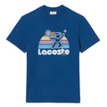 Front - Lacoste Mens Tennis Jersey Washed T-Shirt
