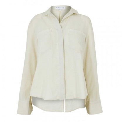 Front - Bella Dahl Womens/Ladies Back Slit Relaxed Fit 3/4 Sleeve Shirt