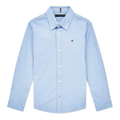 Front - Tommy Hilfiger Boys Oxford Long-Sleeved Shirt