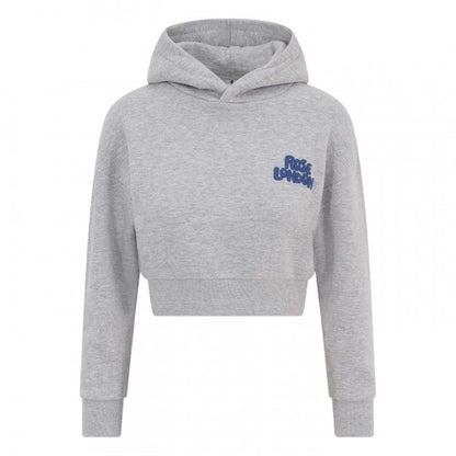 Front - Rose London Childrens/Kids Sports Crop Hoodie