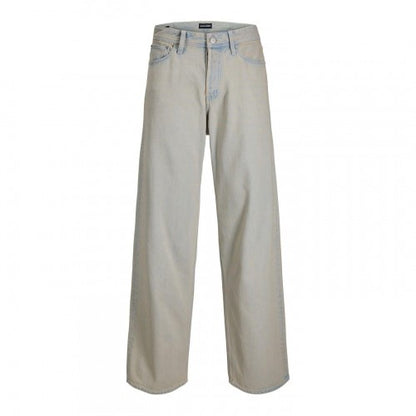 Front - Jack And Jones Mens Relaxed Wide Leg Jeans