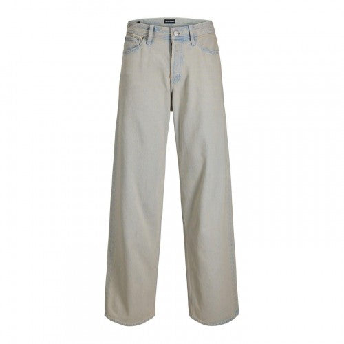 Front - Jack And Jones Mens Relaxed Wide Leg Jeans