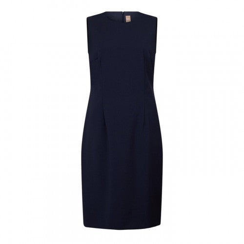 Front - Boss Womens/Ladies Dirulah Crew Neck Sleeveless Midi Dress