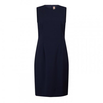 Front - Boss Womens/Ladies Dirulah Crew Neck Sleeveless Midi Dress