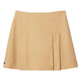 Front - Lacoste Womens/Ladies Short Cotton Pleated Skirt