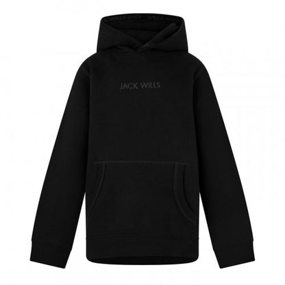 Front - Jack Wills Childrens/Kids Jacquard Drawstring Hoodie