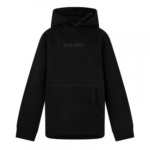 Front - Jack Wills Childrens/Kids Jacquard Drawstring Hoodie