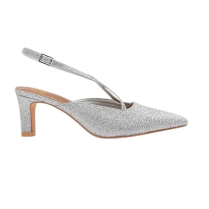 Front - Where´s That From Womens/Ladies Almond Toe Evening &amp; Party Block Heel Pumps