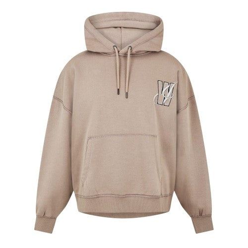 Front - Jack Wills Mens Drop Shoulder Relaxed Fit Drawstring Hoodie