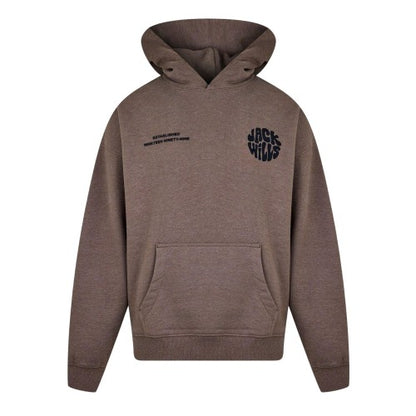 Front - Jack Wills Mens Circle Logo Slouch Hoodie