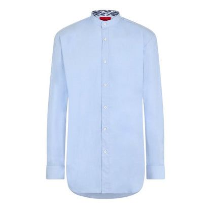 Front - Hugo Boss Mens Kaleb Mock Neck Long-Sleeved Shirt