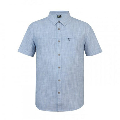 Front - Gelert Mens Textured Zip Pocket Short-Sleeved Shirt