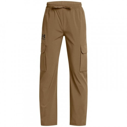 Front - Under Armour Boys Icon Woven Combat Trousers