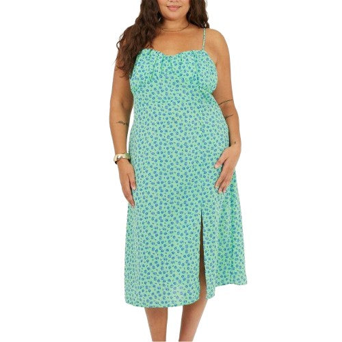 Front - Brave Soul Womens/Ladies Curved Spaghetti Strap Midi Dress