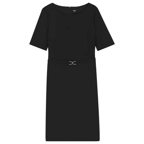 Front - Boss Womens/Ladies Daleah Boat Neck Short-Sleeved Shift Dress
