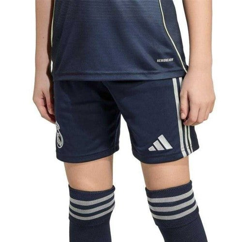 Front - Adidas Childrens/Kids 2025/2026 Real Madrid CF Away Shorts