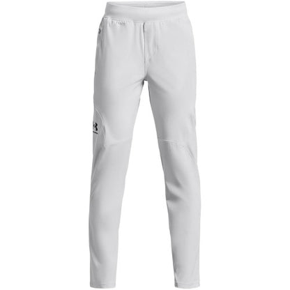 Front - Under Armour Boys Unstoppable Tracksuit Bottoms