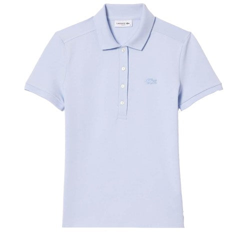 Front - Lacoste Womens/Ladies Mini Pique Stretch Slim Polo Shirt