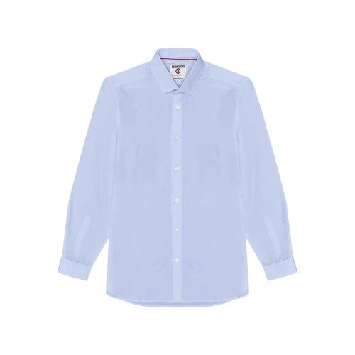 Front - Lambretta Mens Regular Long-Sleeved Formal Shirt