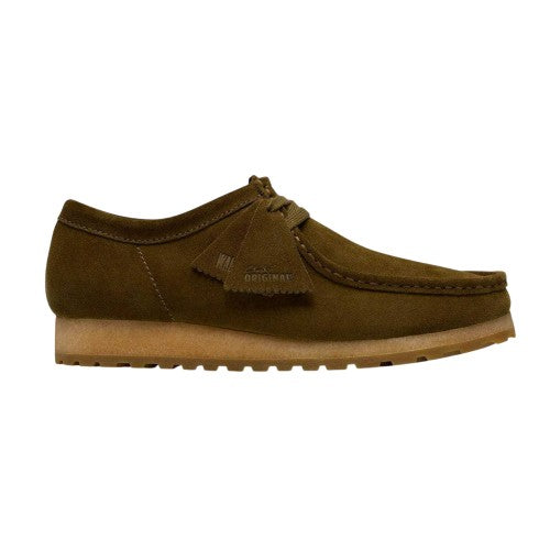 Front - Clarks Originals Mens Wallabee Suede Flat Boat Shoes