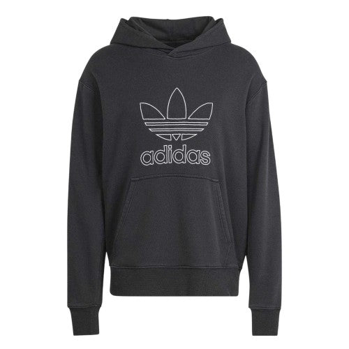 Front - Adidas Mens Trefoil French Terry Pullover Hoodie