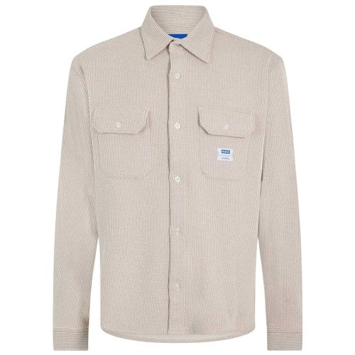 Front - Hugo Mens Ekynone Vertical Stripe Oxford Long-Sleeved Shirt