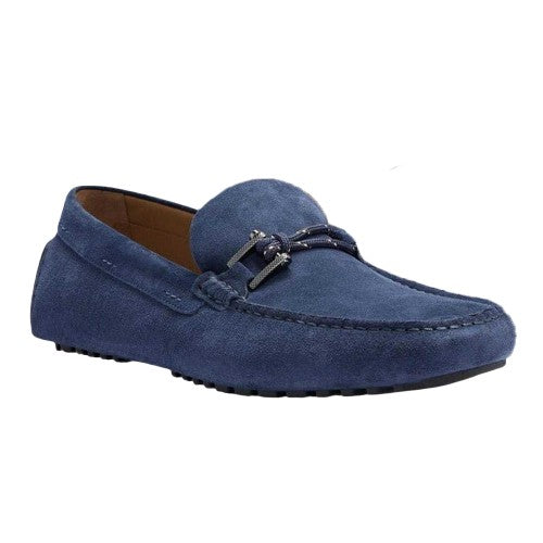 Front - Boss Mens Driver Suede Flat Moccasins