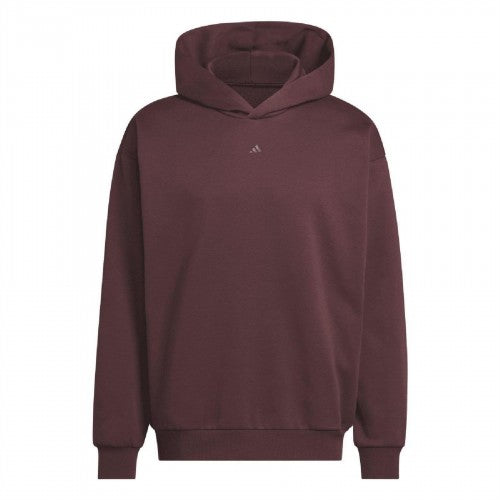 Front - Adidas Mens Cotton Blend Basketball Hoodie
