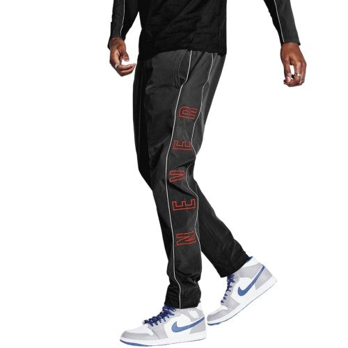 Front - Blood Brother Mens Racer Reflective Tracksuit Bottoms