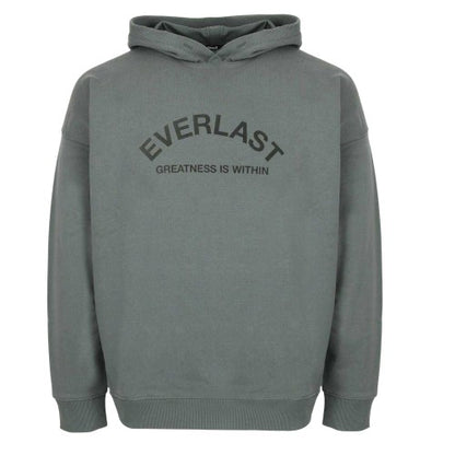 Front - Everlast Mens Flocked Oversized Hoodie