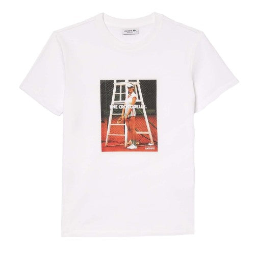 Front - Lacoste Womens/Ladies Printed Pique T-Shirt