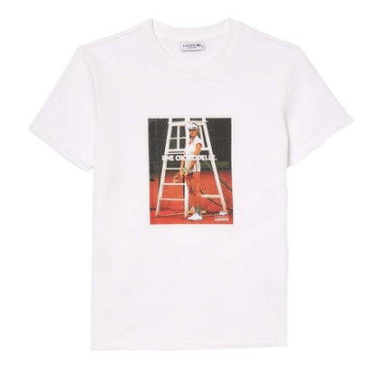 Front - Lacoste Womens/Ladies Printed Pique T-Shirt