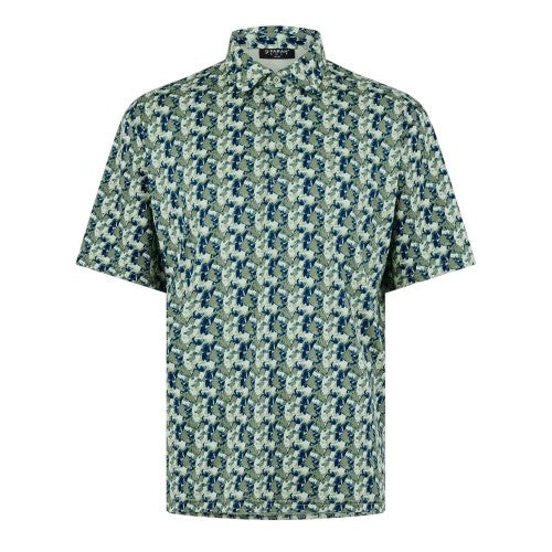 Front - Farah Mens Trawick Geometric Polo Shirt
