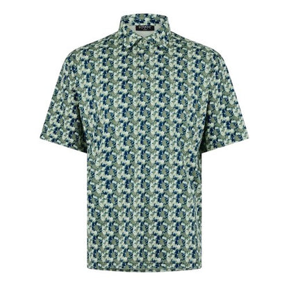 Front - Farah Mens Trawick Geometric Polo Shirt