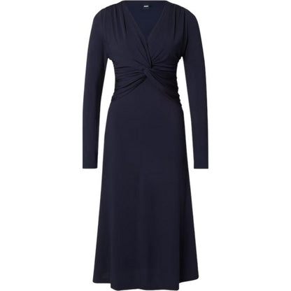 Front - Boss Womens/Ladies Eulo V Neck Long-Sleeved Wrap Dress