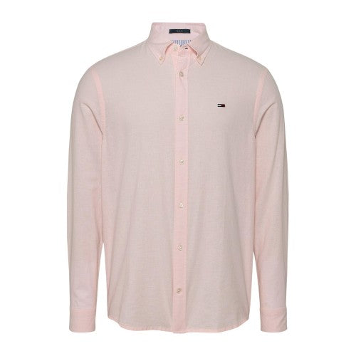 Front - Tommy Jeans Mens Collared Regular Shirt