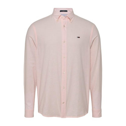 Front - Tommy Jeans Mens Collared Regular Shirt