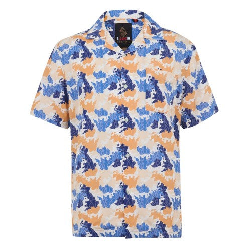 Front - Luke Mens Mamba Lettering Short-Sleeved Shirt