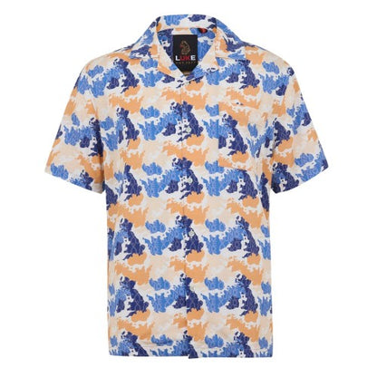 Front - Luke Mens Mamba Lettering Short-Sleeved Shirt