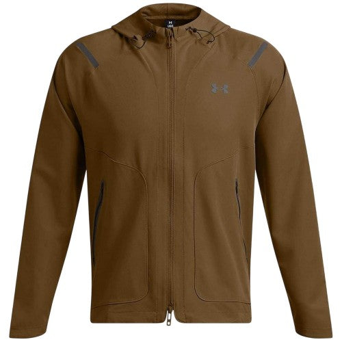 Front - Under Armour Mens Unstoppable Hooded Tracksuit Top