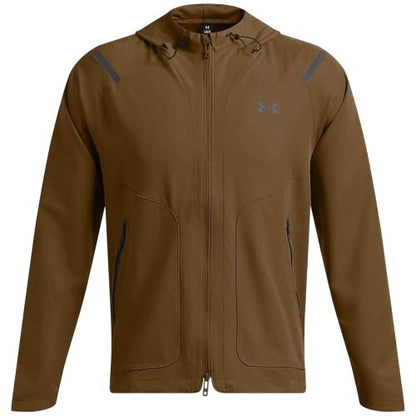 Front - Under Armour Mens Unstoppable Hooded Tracksuit Top