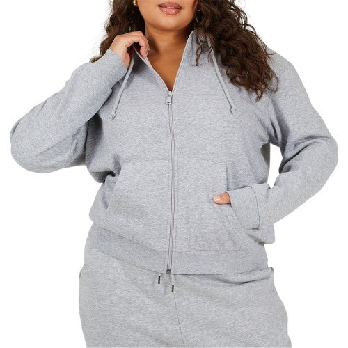 Front - Brave Soul Womens/Ladies Plus Full Zip Hoodie